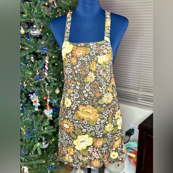 EUC Spell & the Gypsy Collective Mustard Desert Daisy Pinafore Mini Dress - Picture 4 of 13